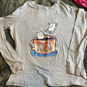 YOLO hot chocolate pj shirt size XXL